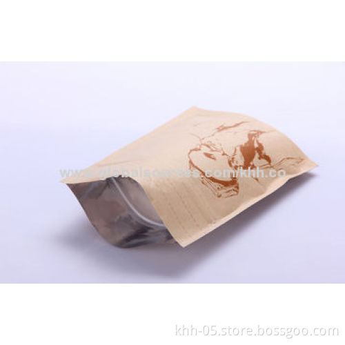 Foil lined stand up kraft paper bags